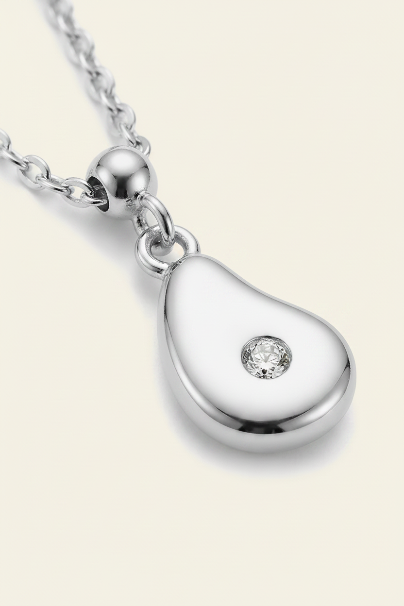 Lumière Drop Necklace Silver - Pendant Macro