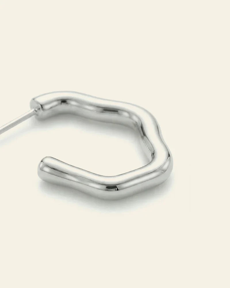 Current Flow Hoop Earrings