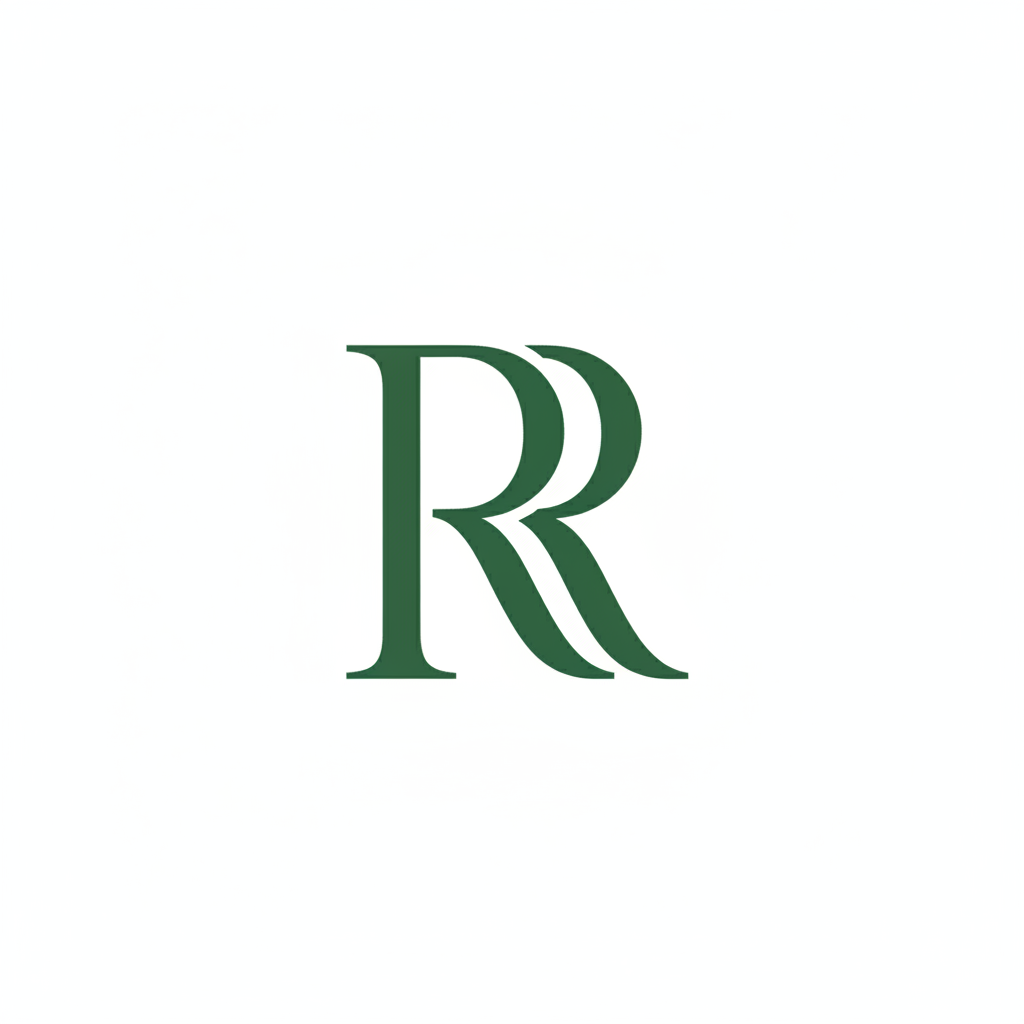 Rhinestone RR Monogram Logo