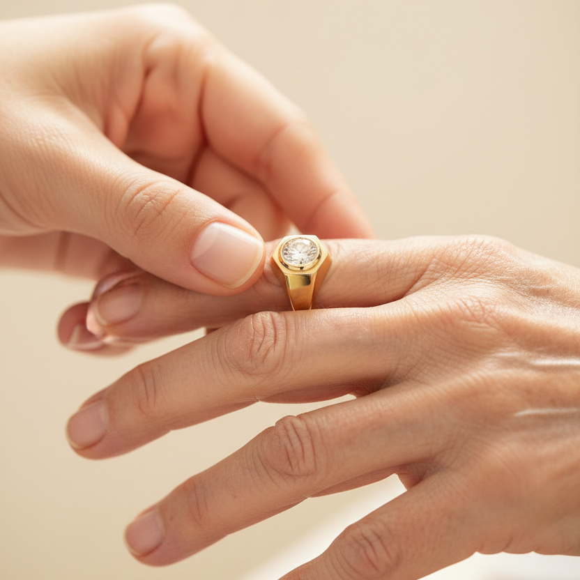 Timeless Gold Ring Detail
